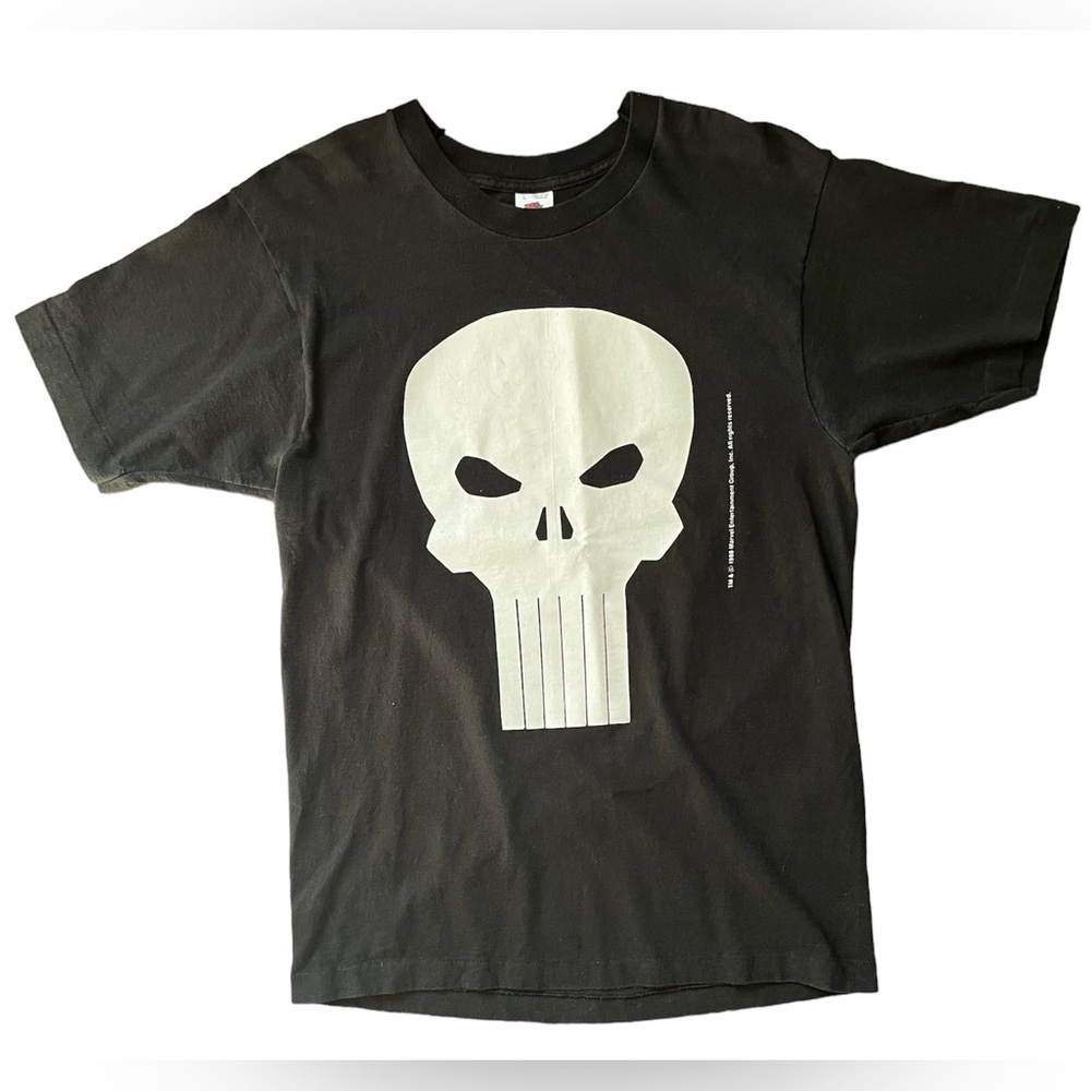 Vintage 1988 Marvel Comics Punisher Shirt Mens Large Made in USA licensed dated